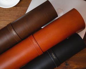 Italian Leather Blotter, Portable Desk Mat, Personalized, Theras Atelier, Made to Order Leather Goods, Custom Desk Mat - 10