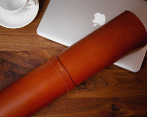 Italian Leather Blotter, Portable Desk Mat, Personalized, Theras Atelier, Made to Order Leather Goods, Custom Desk Mat - 9
