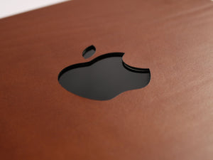 
                  
                    Load image into Gallery viewer, Mac Mini M1 &amp;amp; M2 Italian Leather Skin with Logo Cut Out, Personalized
                  
                