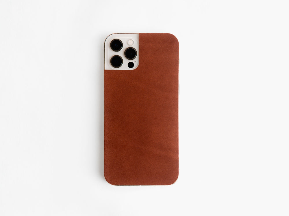 
                  
                    Load image into Gallery viewer, iPhone 14 Italian Leather Skin, Personalized, Theras Atelier, Made to Order Leather Goods, Custom iPhone 14 Skin - 1
                  
                