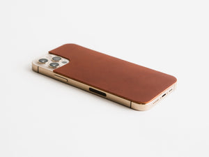 
                  
                    Load image into Gallery viewer, iPhone 14 Italian Leather Skin, Personalized, Theras Atelier, Made to Order Leather Goods, Custom iPhone 14 Skin - 2
                  
                