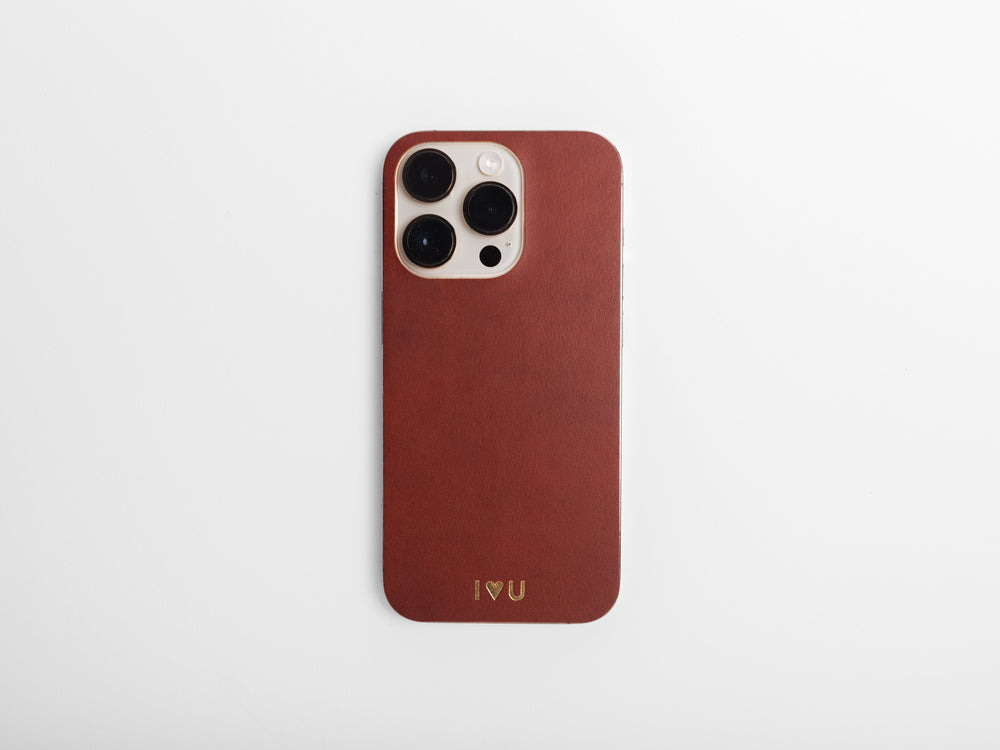 
                  
                    Load image into Gallery viewer, iPhone 14 Pro Italian Leather Skin, Personalized, Theras Atelier, Made to Order Leather Goods, Custom iPhone 14 Pro Skin - 1
                  
                