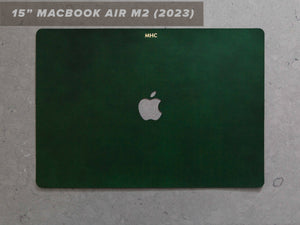
                  
                    Load image into Gallery viewer, 15 Inch MacBook Air (M2) Italian Leather Skin, Front, Back, with Logo Cut Out
                  
                