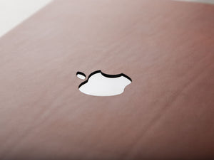 
                  
                    Load image into Gallery viewer, MacBook Air (M2) Italian Leather Skin, Front, Back, with Logo Cut Out, Theras Atelier, Made to Order Leather Goods, Custom MacBook Air M2 Leather Skin - 4
                  
                