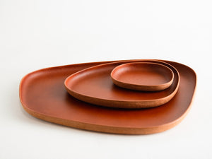 
                  
                    Load image into Gallery viewer, Set of 3, Modern Leather Molded Catchall Valet Trays
                  
                