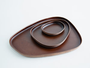 
                  
                    Load image into Gallery viewer, Set of 3, Modern Leather Molded Catchall Valet Trays
                  
                