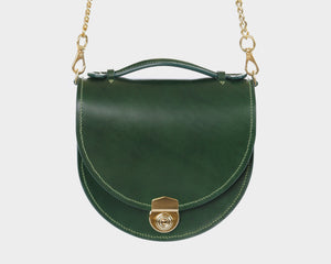 
                  
                    Load image into Gallery viewer, Half Moon Bag with Gold Chain
                  
                