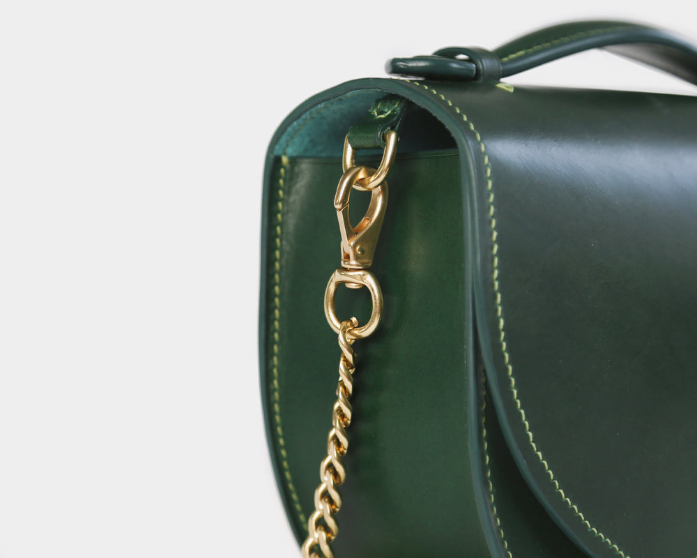 
                  
                    Load image into Gallery viewer, Half Moon Bag with Gold Chain
                  
                