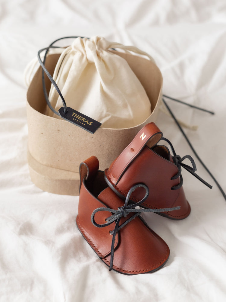 
                  
                    Load image into Gallery viewer, Hand Crafted Heirloom Leather Baby Shoes
                  
                