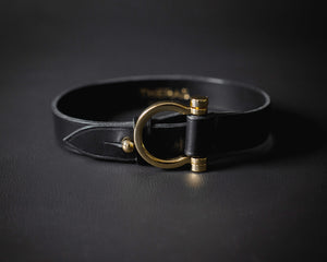 
                  
                    Load image into Gallery viewer, Double Wrap Italian Leather Bracelet with Gold Hardware
                  
                