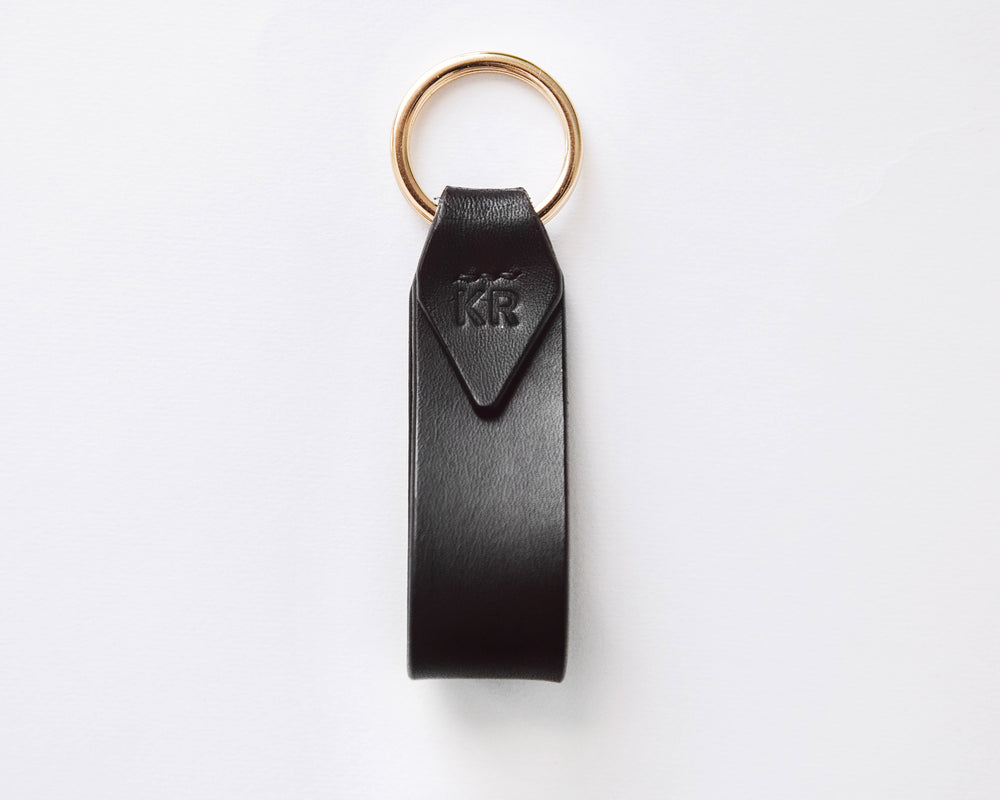 
                  
                    Load image into Gallery viewer, Contrast Lining Italian Leather Key Chain, Personalized, Theras Atelier, Made to Order Leather Goods, Custom Contrast Lined Key Chain - 4
                  
                