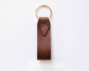 
                  
                    Load image into Gallery viewer, Contrast Lining Italian Leather Key Chain, Personalized, Theras Atelier, Made to Order Leather Goods, Custom Contrast Lined Key Chain - 5
                  
                