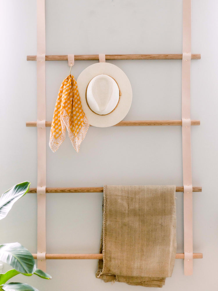blanket ladder plant hanger Medium Custom Hanging Blanket Ladder, Wall Mount or Ceiling Mount – THERAS ATELIER