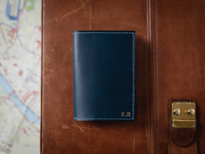 
                  
                    Load image into Gallery viewer, Italian Leather Passport Holder with Card Slot
                  
                