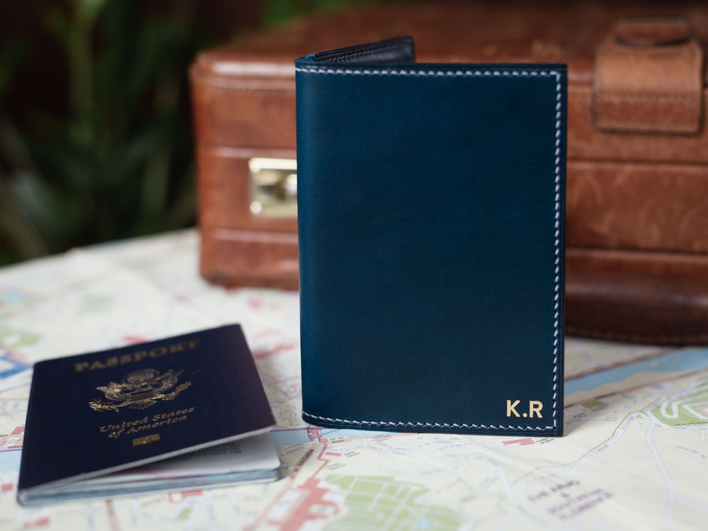 
                  
                    Load image into Gallery viewer, Italian Leather Passport Holder with Card Slot
                  
                