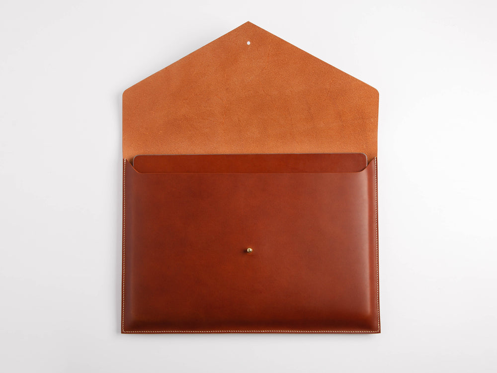 MacBook Pro Envelope Clutch, Leather Laptop Case