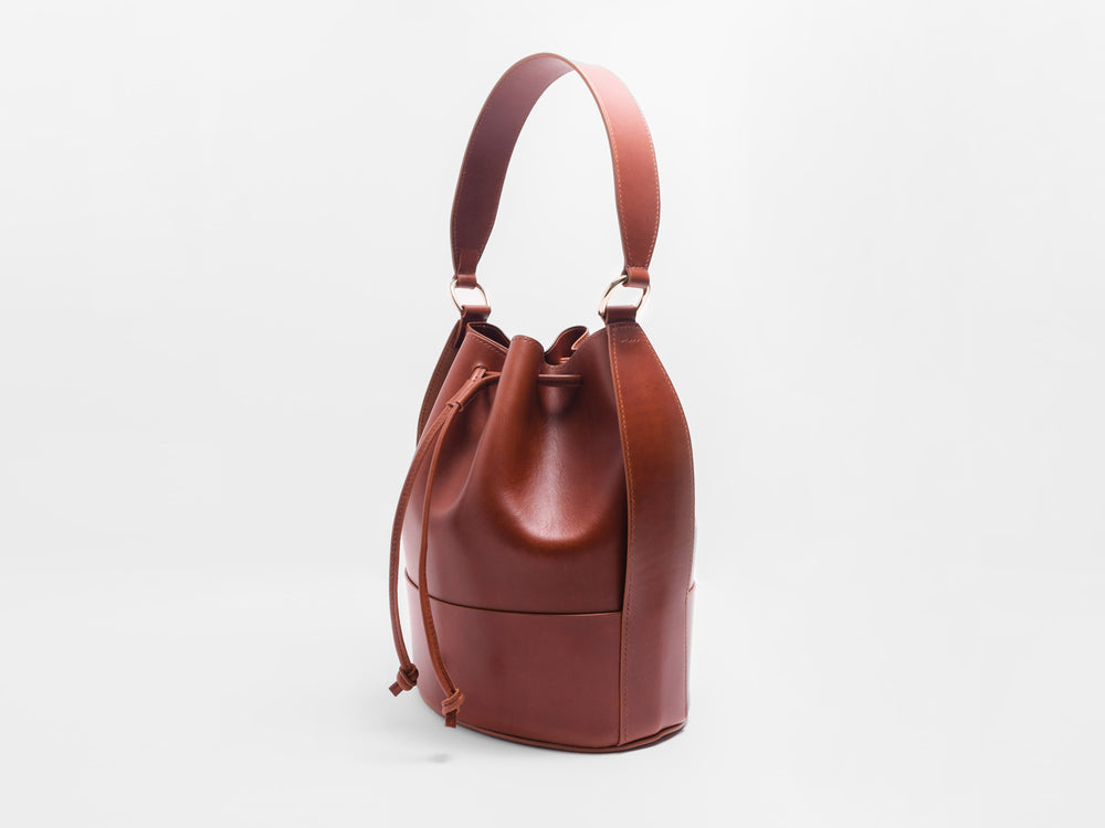 
                  
                    Load image into Gallery viewer, Drawstring Bucket Bag with Shoulder Strap
                  
                