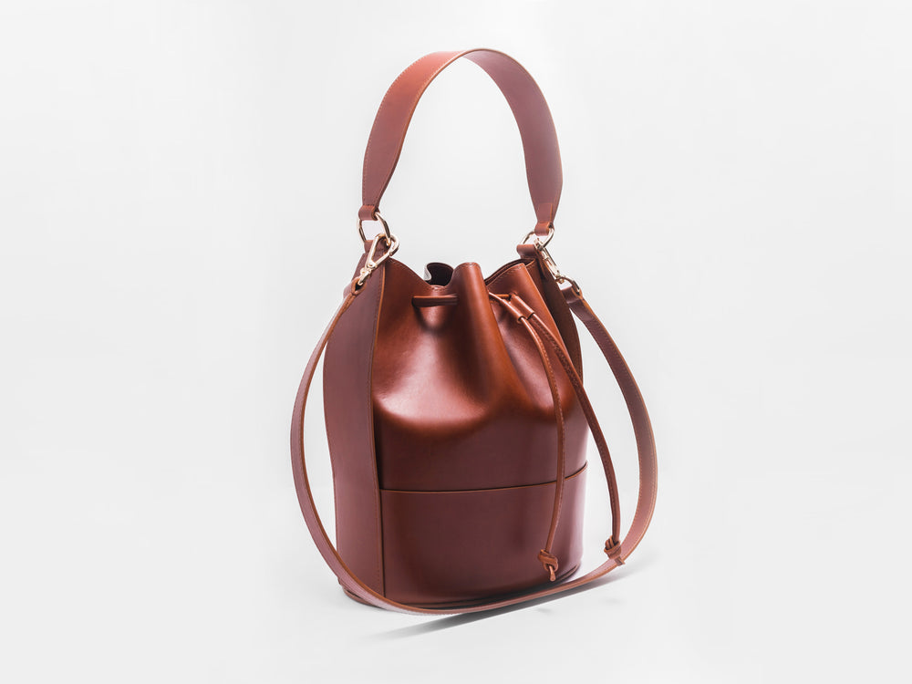 
                  
                    Load image into Gallery viewer, Drawstring Bucket Bag with Shoulder Strap
                  
                