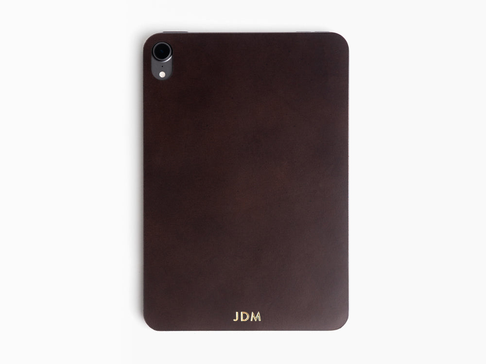 Products Italian Leather Skin for iPad Mini (2021), Personalized, Theras Atelier, Made to Order Leather Goods, Custom iPad Mini Skin - 1