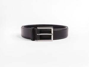 
                  
                    Load image into Gallery viewer, Mens Classic Italian Leather Belt, Chrome Hardware
                  
                