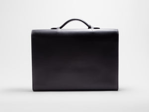 
                  
                    Load image into Gallery viewer, Classic Mens Leather Briefcase with Italian Lock &amp;amp; Key
                  
                