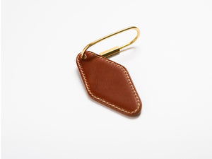 
                  
                    Load image into Gallery viewer, Vintage Leather Hotel Key with Brass Oval Key Ring, Premium, Personalized, Theras Atelier, Made to Order Leather Goods, Custom Hotel Key Chain - 7
                  
                