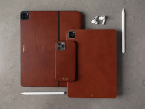
                  
                    Load image into Gallery viewer, Italian Leather Skin for iPad Pro 12.9&amp;quot; and 11&amp;quot;, Personalized
                  
                