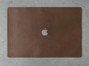 
                  
                    Load image into Gallery viewer, MacBook Air (M1) Italian Leather Skin, Front, Back, with Logo Cut Out, Theras Atelier, Made to Order Leather Goods, Custom MacBook Air M1 Leather Skin - 3
                  
                