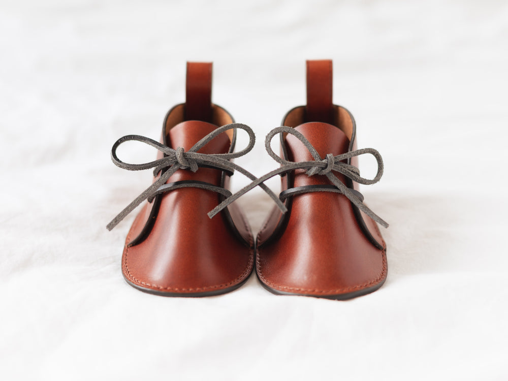 
                  
                    Load image into Gallery viewer, Hand Crafted Heirloom Leather Baby Shoes
                  
                