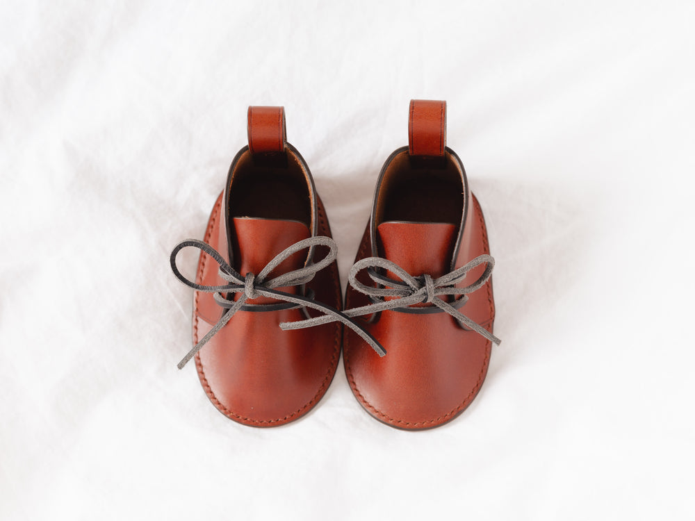 Hand Crafted Heirloom Leather Baby Shoes
