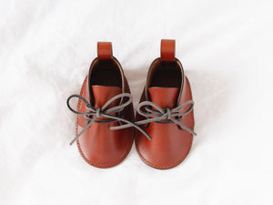 
                  
                    Load image into Gallery viewer, Hand Crafted Heirloom Leather Baby Shoes
                  
                