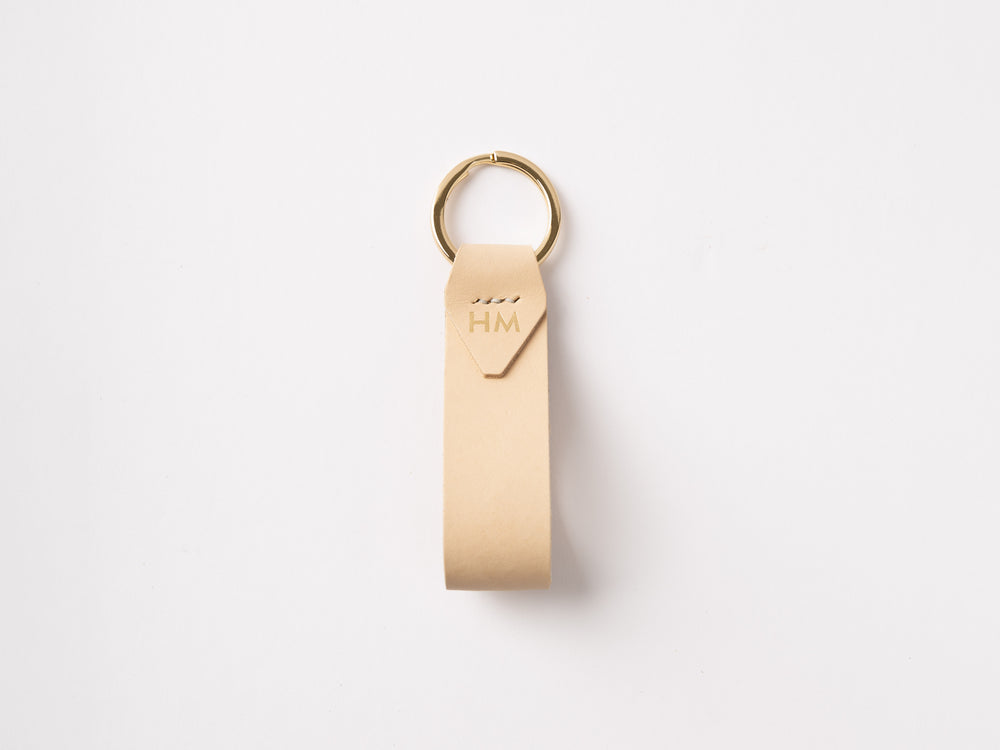 
                  
                    Load image into Gallery viewer, Classic Tab Italian Leather Key Chain, Personalized, Theras Atelier, Made to Order Leather Goods, Custom Key Chain - 10
                  
                