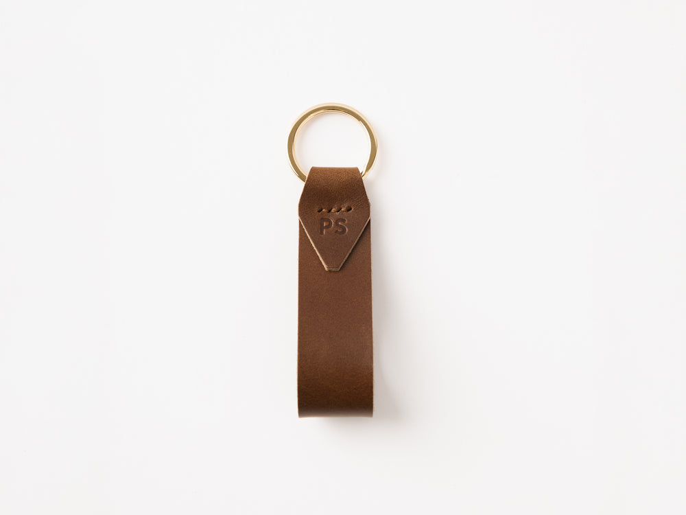 
                  
                    Load image into Gallery viewer, Classic Tab Italian Leather Key Chain, Personalized, Theras Atelier, Made to Order Leather Goods, Custom Key Chain - 8
                  
                