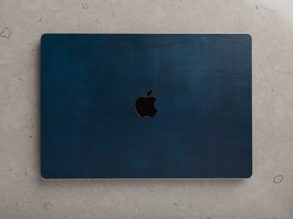 
                  
                    Load image into Gallery viewer, MacBook Pro 14&amp;quot; Italian Leather Skin, Front, Back, with Logo Cut Out, Theras Atelier, Made to Order Leather Goods, Custom MacBook Pro 14&amp;quot; Leather Skin - 8
                  
                