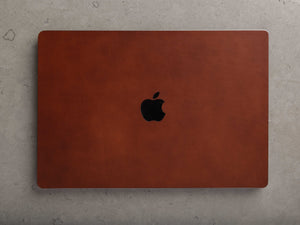 
                  
                    Load image into Gallery viewer, MacBook Pro 14&amp;quot; Italian Leather Skin, Front, Back, with Logo Cut Out, Theras Atelier, Made to Order Leather Goods, Custom MacBook Pro 14&amp;quot; Leather Skin - 1
                  
                